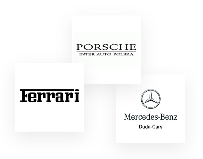 Porsche, Ferrari, Mercedes-Benz